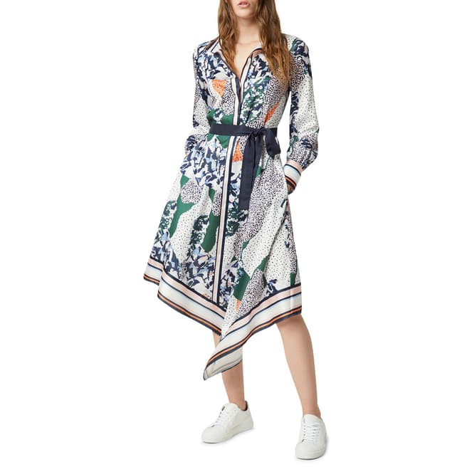 French Connection Multi Print Handkerchief Dress