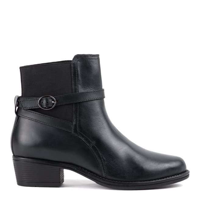 Redfoot Black Ankle Strap Boot
