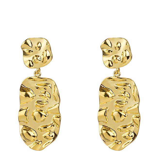 nOir Gold Plated Clay Pairs Earrings