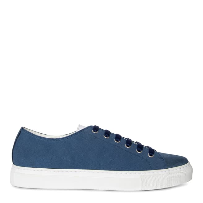 PAUL SMITH Navy Leather Sotto Trainers