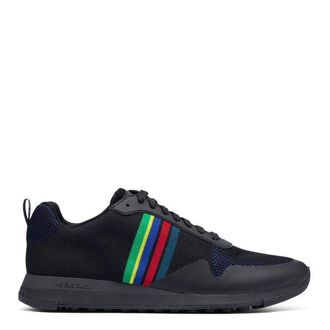 PAUL SMITH Black Cycle Stripe Rappid Trainers