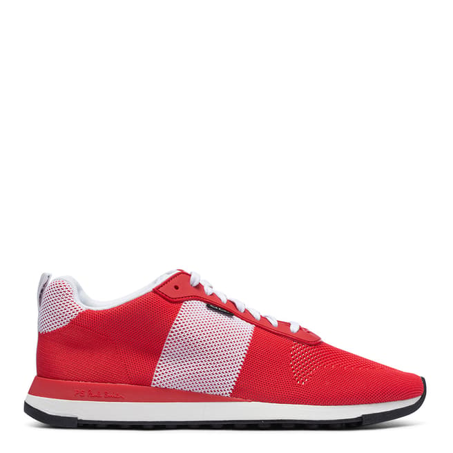 PAUL SMITH Red Textured Rappid Trainers