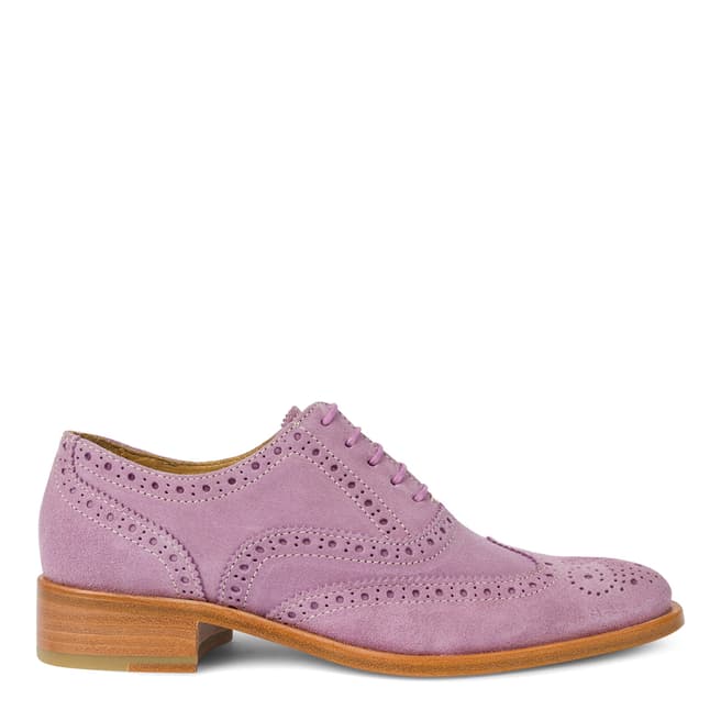PAUL SMITH Lilac Suede Leather Brogues