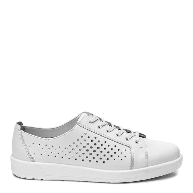Belwest White Leather Trainers