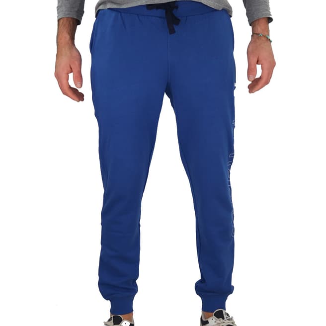 NORTH SAILS Blue Graphic Cotton Sweatpants