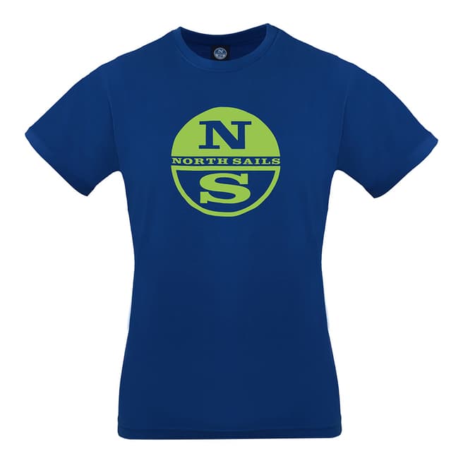 NORTH SAILS Blue Graphic Circle Print T-Shirt