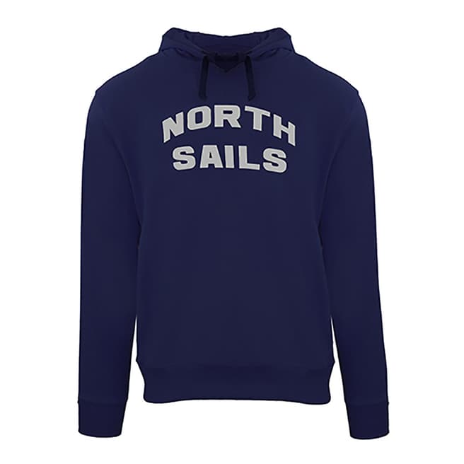 NORTH SAILS Navy Hooded Cotton Sweatshirt