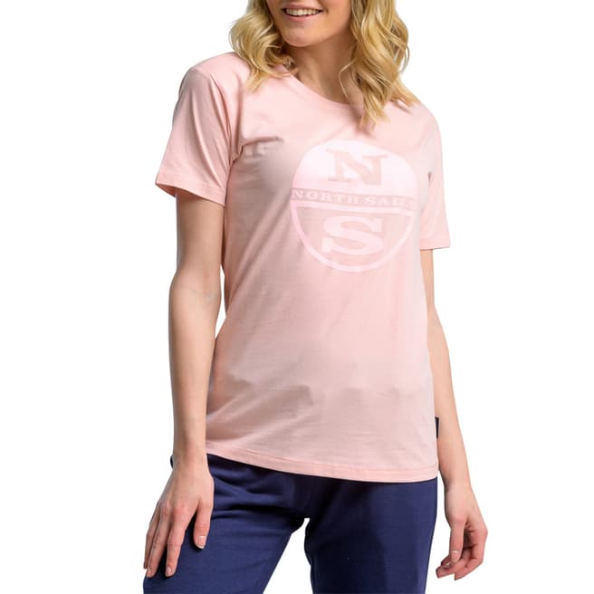 NORTH SAILS Pink Graphic Cotton T-Shirt