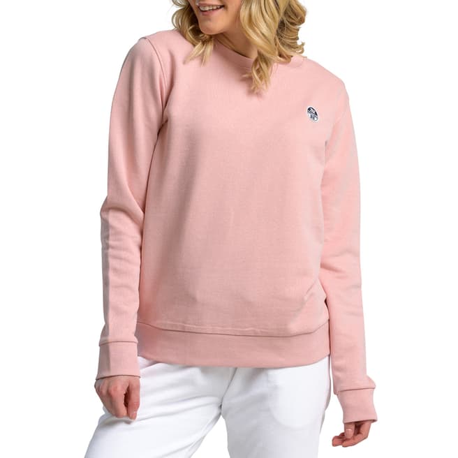 NORTH SAILS Pink Logo Cotton Sweatshirt