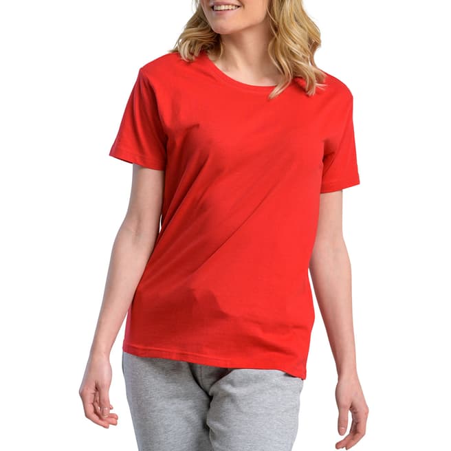 NORTH SAILS Red Crew Neck Cotton T-Shirt