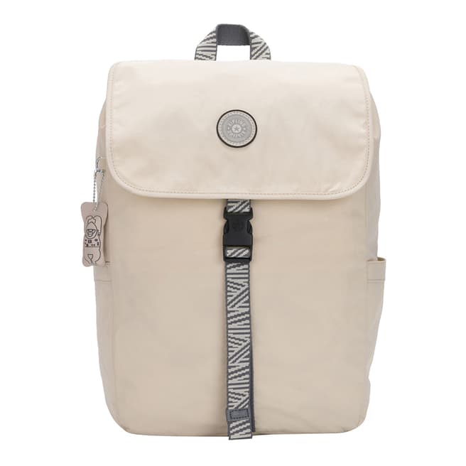 Kipling Ice Ivory Winton Medium Backpack