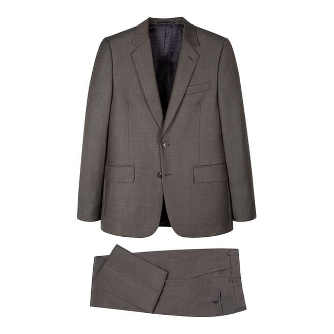 PAUL SMITH Grey Tailored Fit Wool Suit