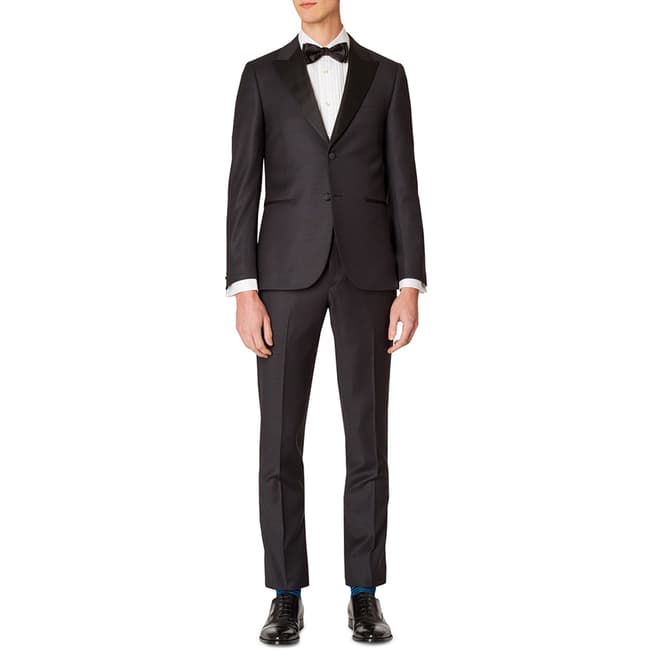 PAUL SMITH Black Tailored Fit Wool Evening Suit
