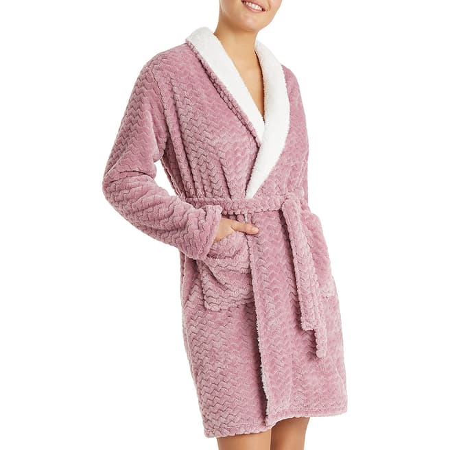 Promise Rosa Robe In Jacquard Plush Fleece