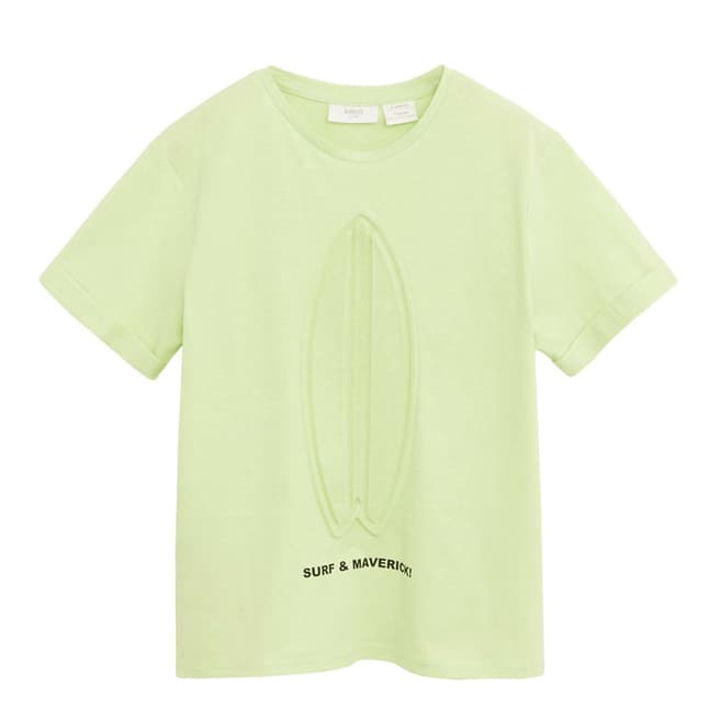 Mango Lime Embossed Organic Cotton T-Shirt