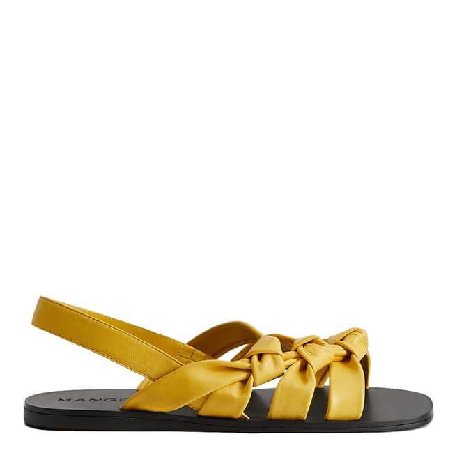 Mango Yellow Marini Knots Sandals