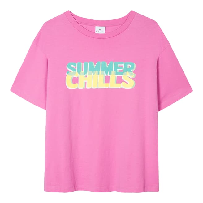 PAUL SMITH Pink Summer Cotton T-Shirt