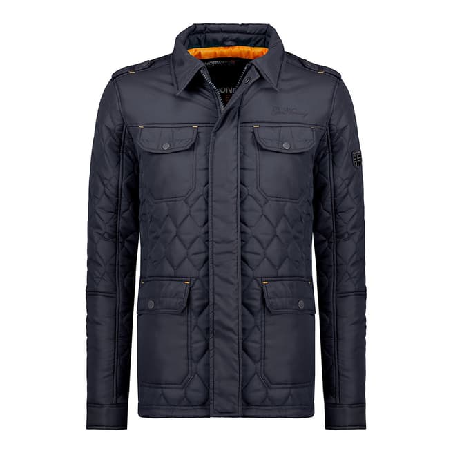Geographical Norway Navy Insulated Quilted Jacket 