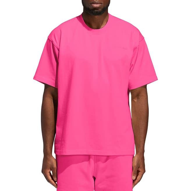 adidas x Pharrell Williams Unisex Pink Premium Basics T-Shirt