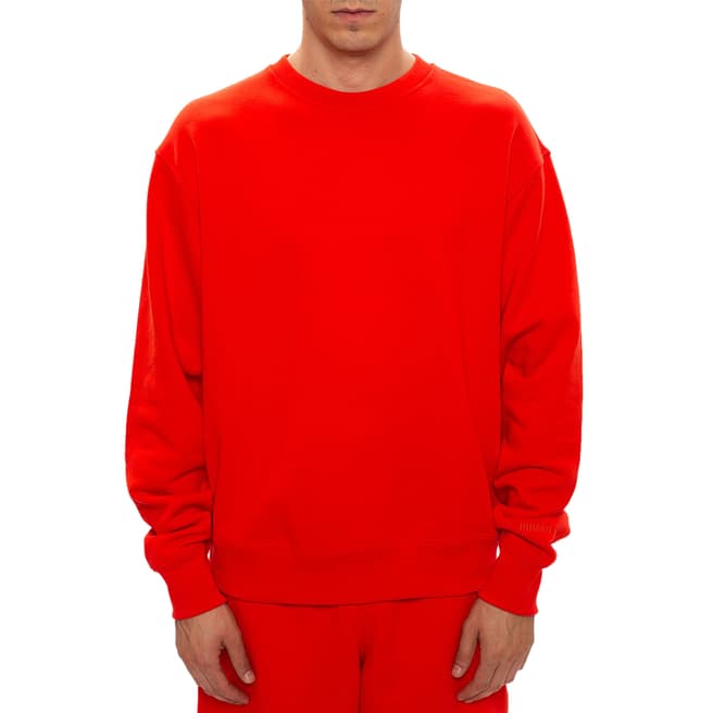 adidas x Pharrell Williams Unisex Red Premium Basics Sweatshirt