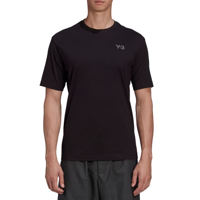 adidas Y-3 Black GFX Cotton T-Shirt