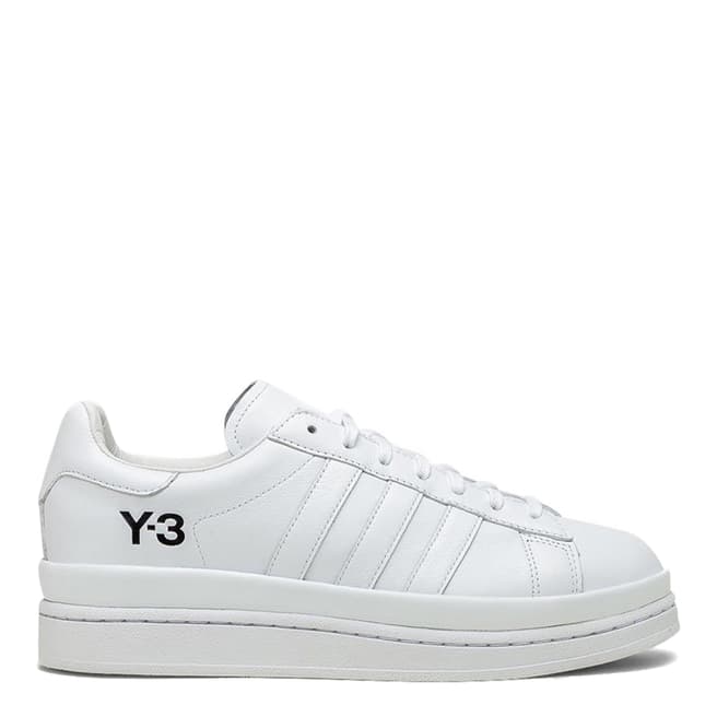 adidas Y-3 White Hicho Leather Sneakers