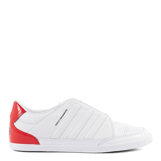 adidas Y-3 White Honja Low Leather Sneakers