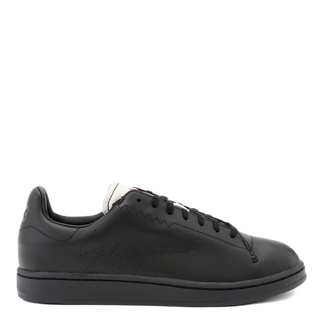 adidas Y-3 Black Yohji Court Leather Sneakers