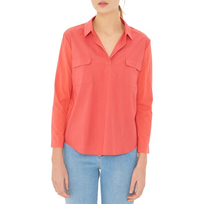 Gerard Darel Orange Long Sleeved Shirt