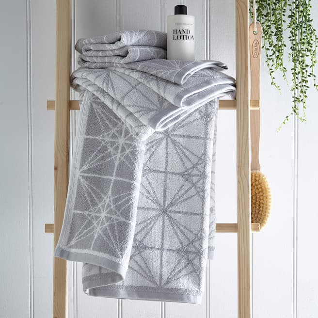 Portfolio Home Glacier Set of 2 Hand Towels, Silver