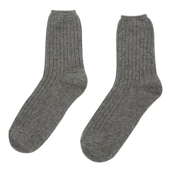 Scott & Scott London Men's Grey Cashmere Socks