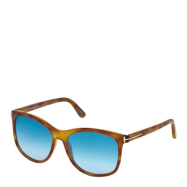 Tom Ford Women's Brown/Blue Tom Ford Sunglasses 56mm