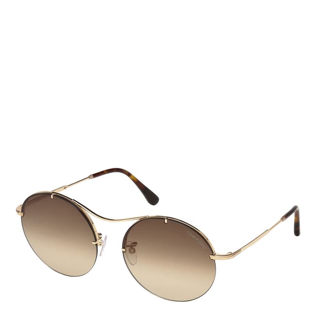 Tom Ford Women's Brown/Gold Tom Ford Sunglasses 58mm