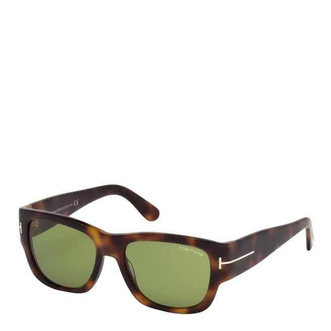 Tom Ford Men's Brown/Green Tom Ford Sunglasses 54mm