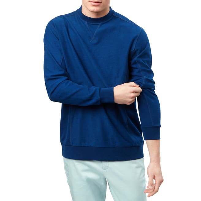 Richard James Navy Cotton Sweatshirt