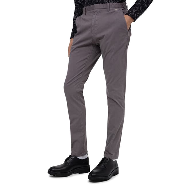 HUGO Grey Glen Slim Fit Trousers