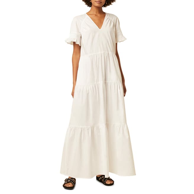 Great Plains White Cotton Maxi Dress