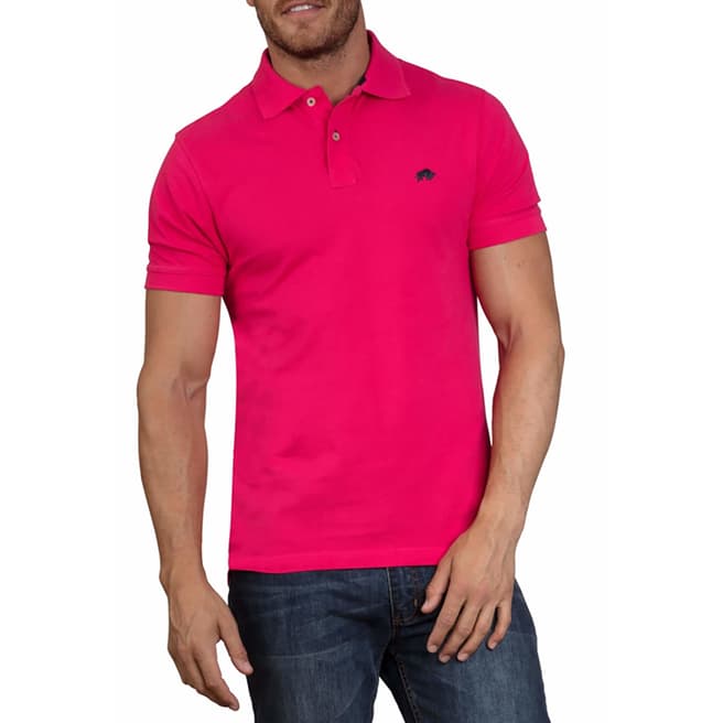 Raging Bull Pink Signature Cotton Polo Shirt