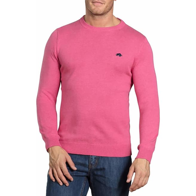 Raging Bull Pink Crew Neck Sweater  