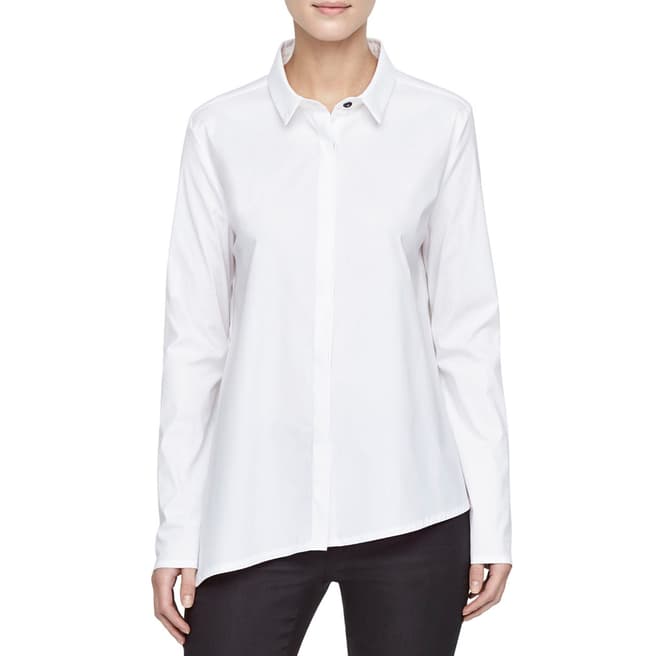 SARAH PACINI White Poplin Cotton Shirt