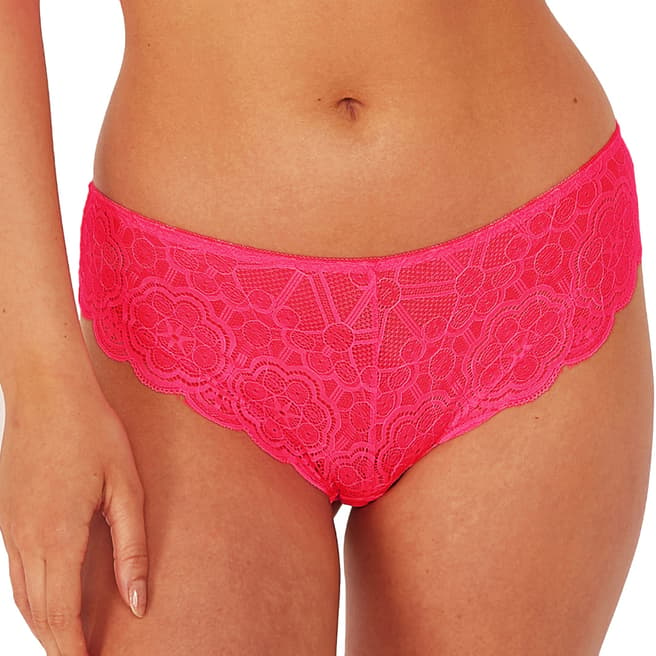 Wolf & Whistle Neon Pink Ariana Lace Brief