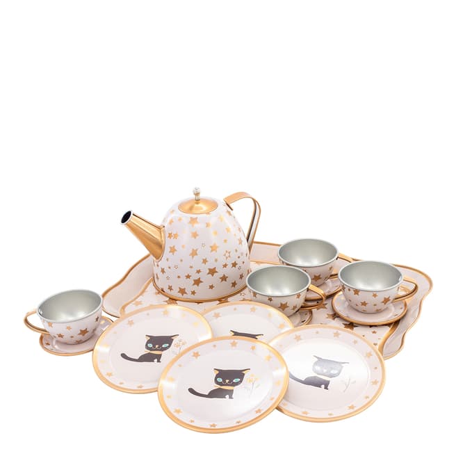 Ulysse Cat Tin Tea Set
