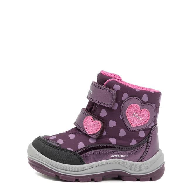 Geox Girl's Prune Flanfil Waterproof Snow Boots