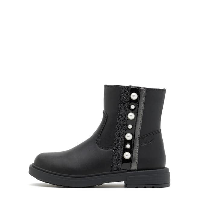 Geox Girl's Black Eclair Ankle Boots