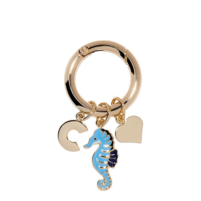 Coccinelle Pool Ink Seahorse Bag Charm