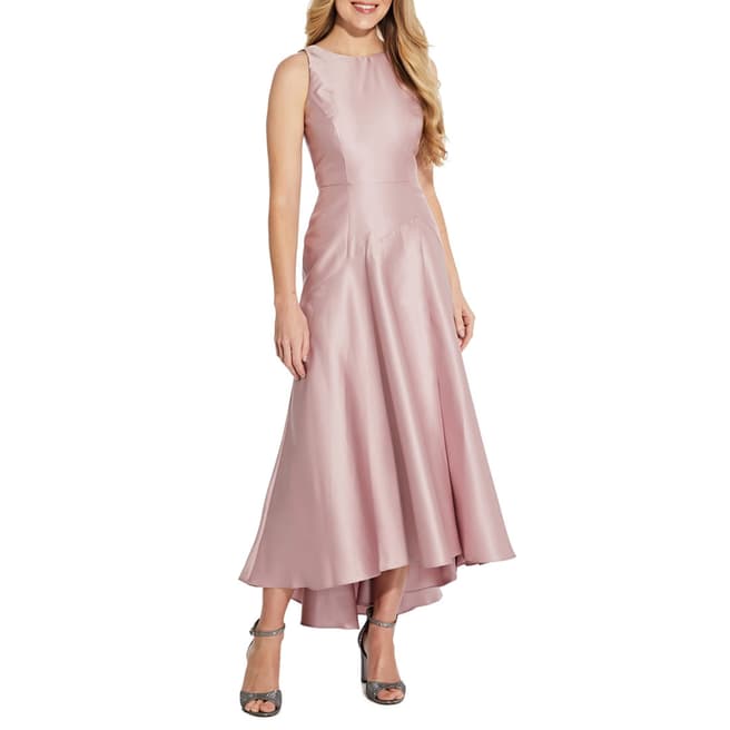 Adrianna Papell Dusky Pink Drop Waist Dress