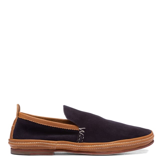 Oliver Sweeney Navy Anglesey Suede Espadrille