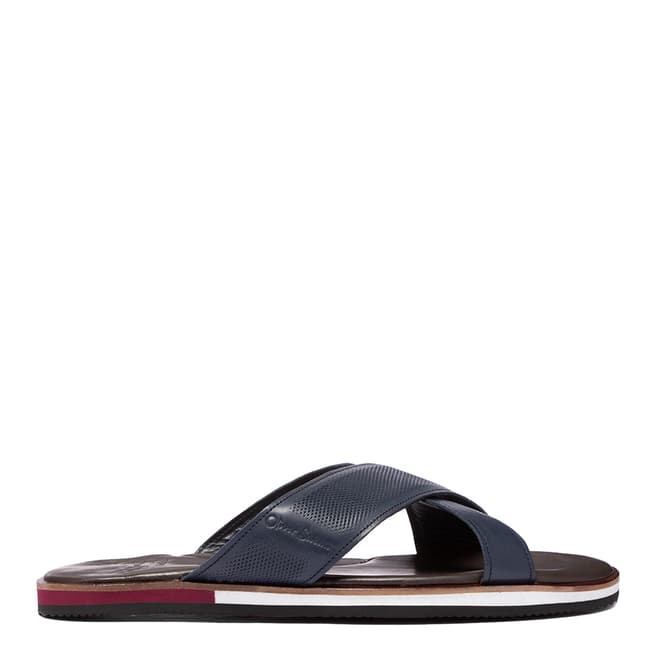 Oliver Sweeney Navy Yell Leather Sandals