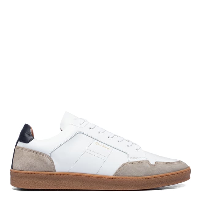 Oliver Sweeney White Terceira Suede/Leather Sneakers