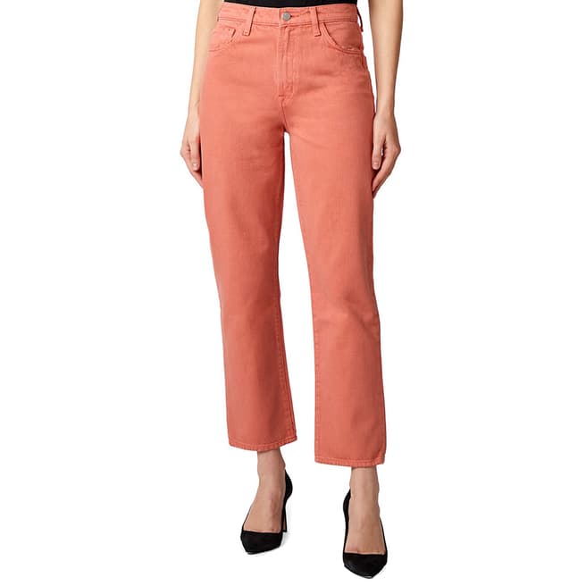 J Brand Coral Jules Straight Stretch Jeans